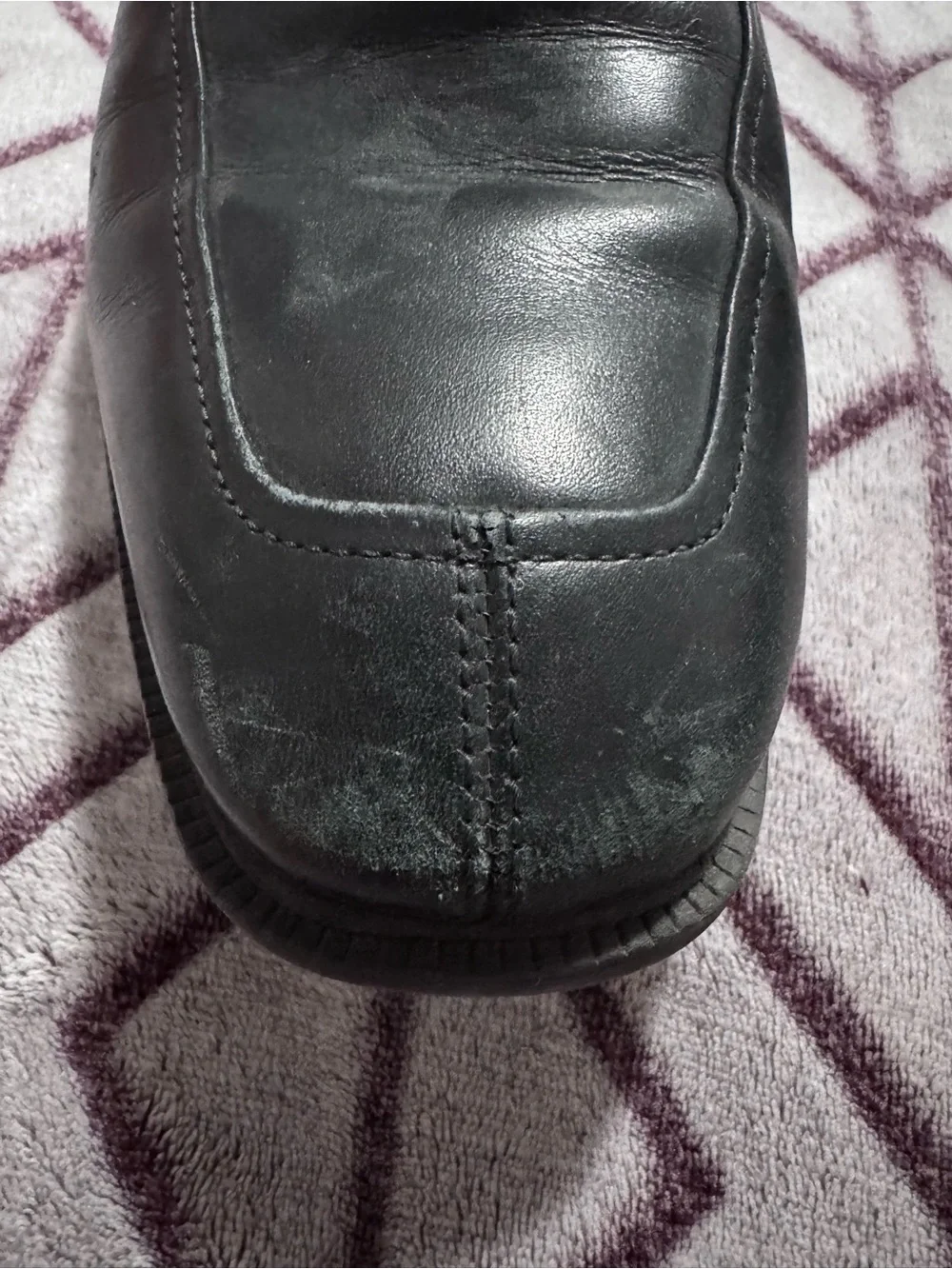 Rockport Men's Black Leather Lace-Up Dress Shoes with Adiprene by Adidas Insoles